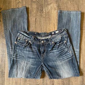 Miss Me Boot Cut Dark Blue Jeans, Size 31
